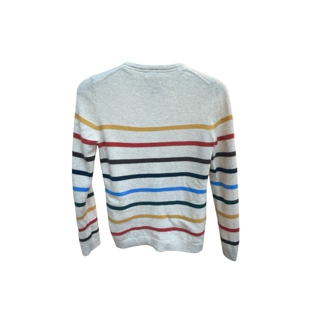 LL Bean Women's Classic Cashmere Sweater, Crewneck Stripe Size S - Picture 7 of 7